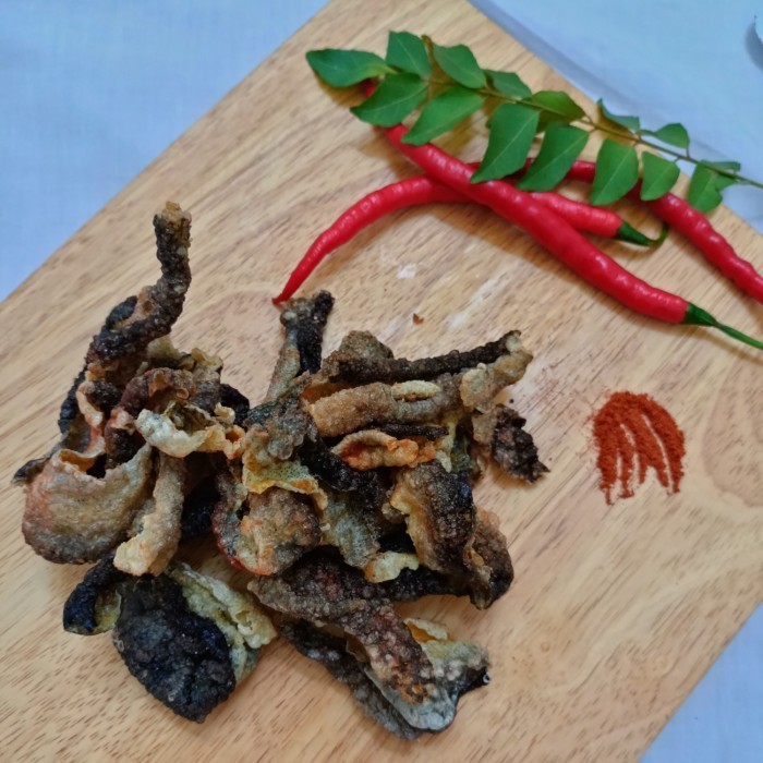 

Crispy Salmon Skin Keripik Kulit Ikan Salmon BBQ Cemilan Enak Renyah