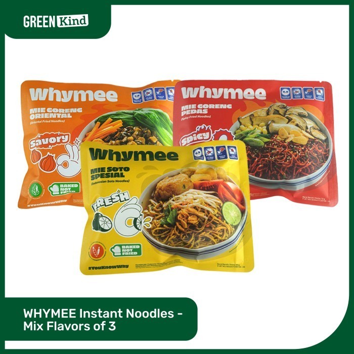 

WHYMEE Instant Noodles - Mix Flavors of 3