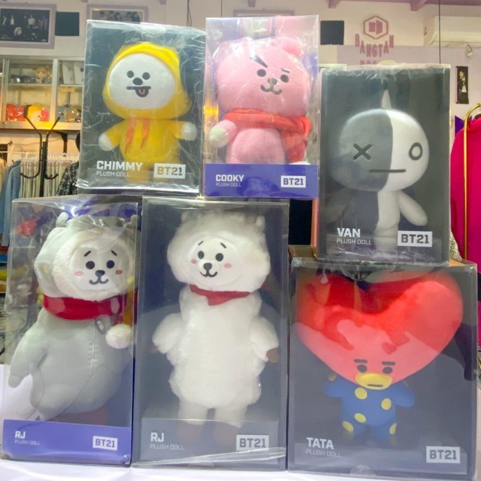 BT21 LINE FRIENDS OFFICIAL || BTS official merchandise || bt21 plush doll || standing doll || boneka