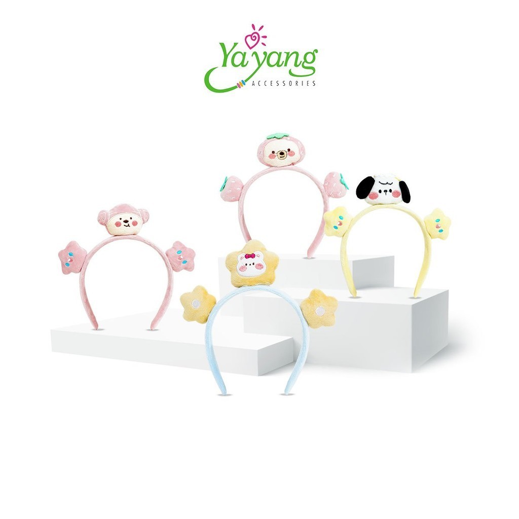 YAYANG Bando Anak Kartun 3D - Bando Fluffy Kartun - NAN6418