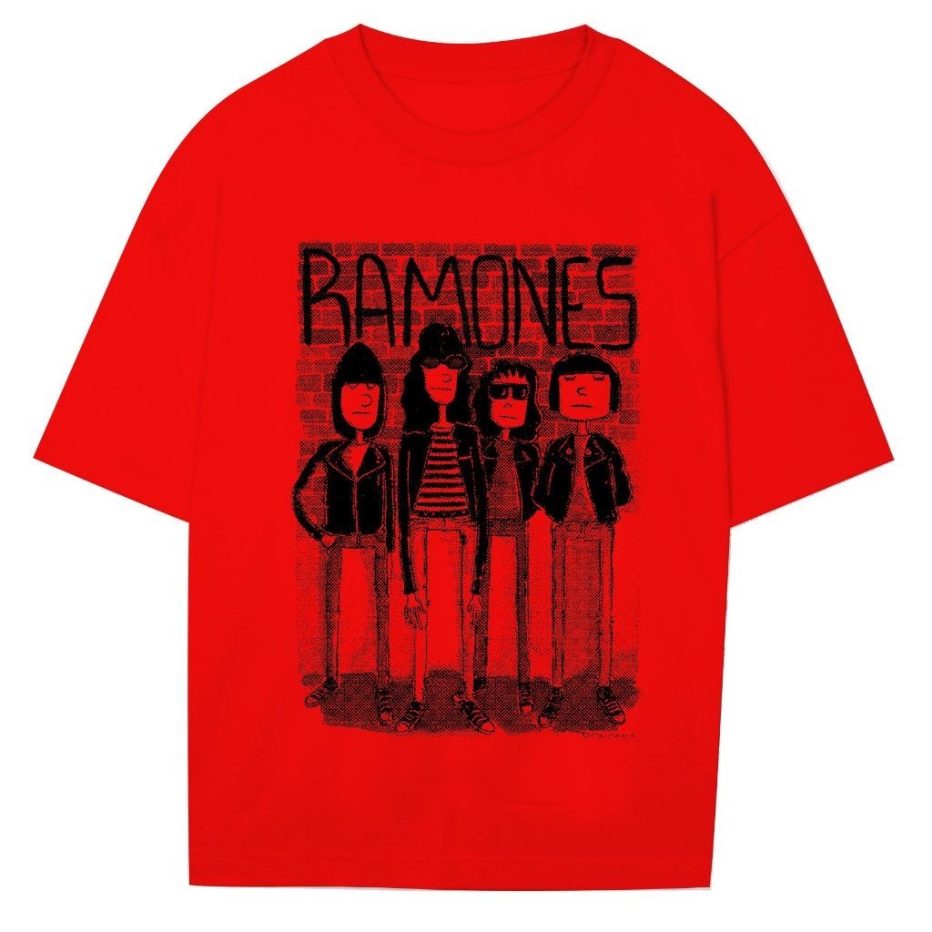 Baju Cowok Kaos Pria Band Model Ramones RUB501 AMG