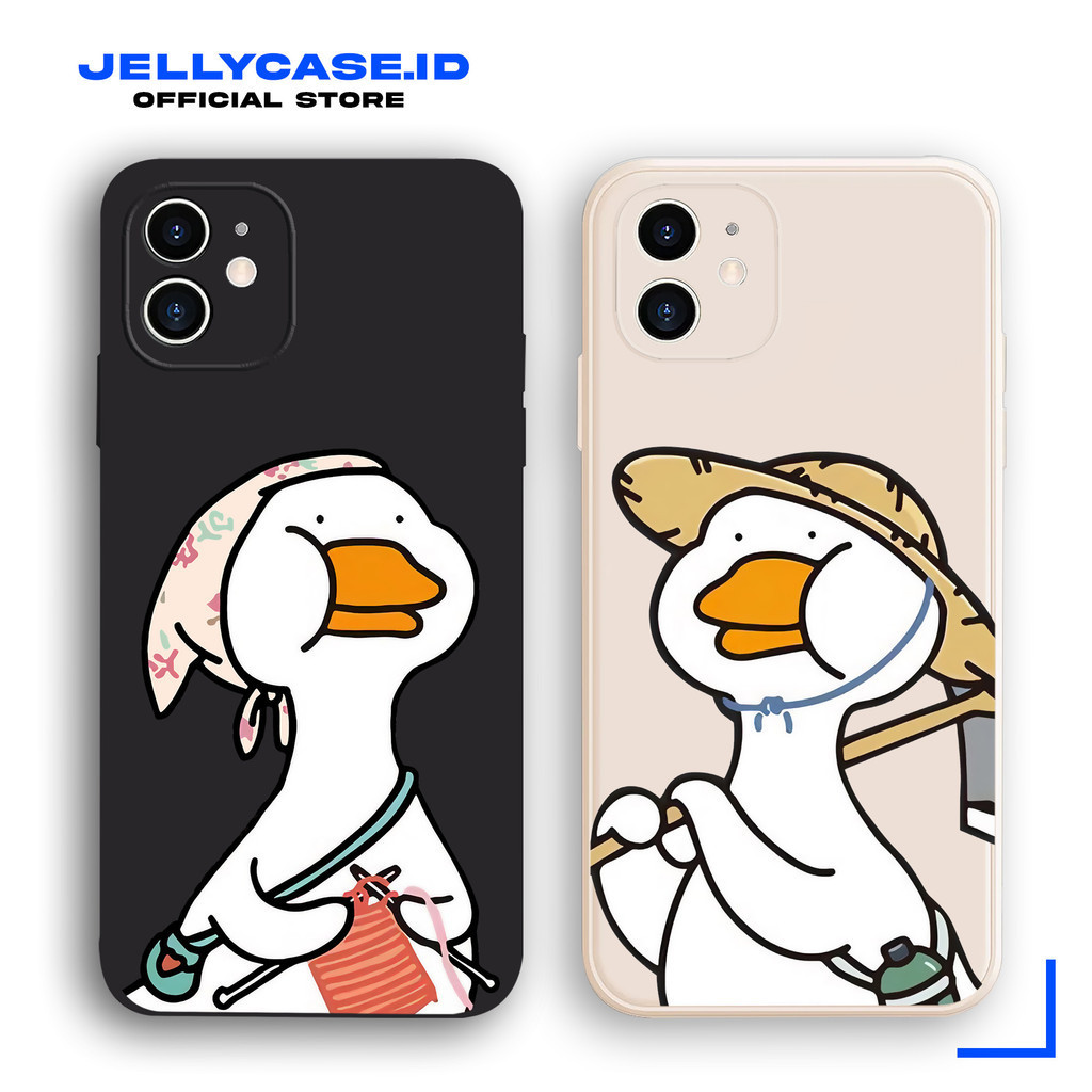 Soft Case Vivo Y12 Y12S Y20 Y16 Y22 Y21 Y91C V27e Y30 Y50 Y35 V15 V9 JE419 Couple Funny Duck Softcase Silikon HP Aesthetic Casing Jelly Anime Kartun CameraPro