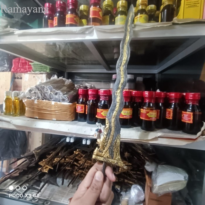 

keris sabuk inten naga raja kinatah sepuh majapahit bk megantara sengk Antik