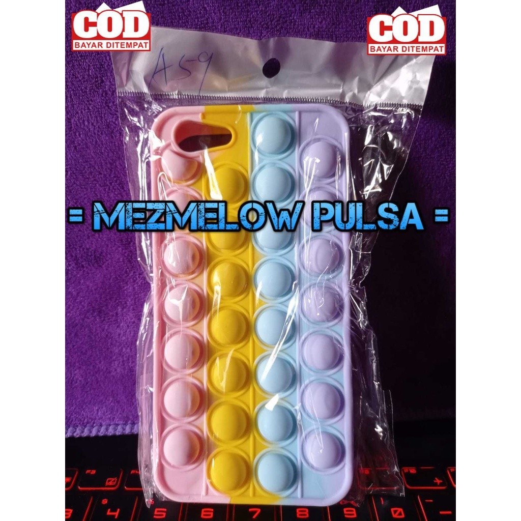 Silicone Casing Case Lembut Soft Case POP IT Rainbow Silicone OPPO A59 / OPPO F1S