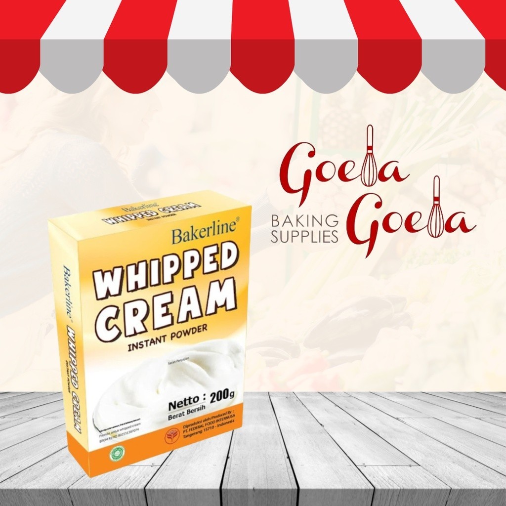 

Bakerline Whipped Cream Powder / Bubuk 200 gr