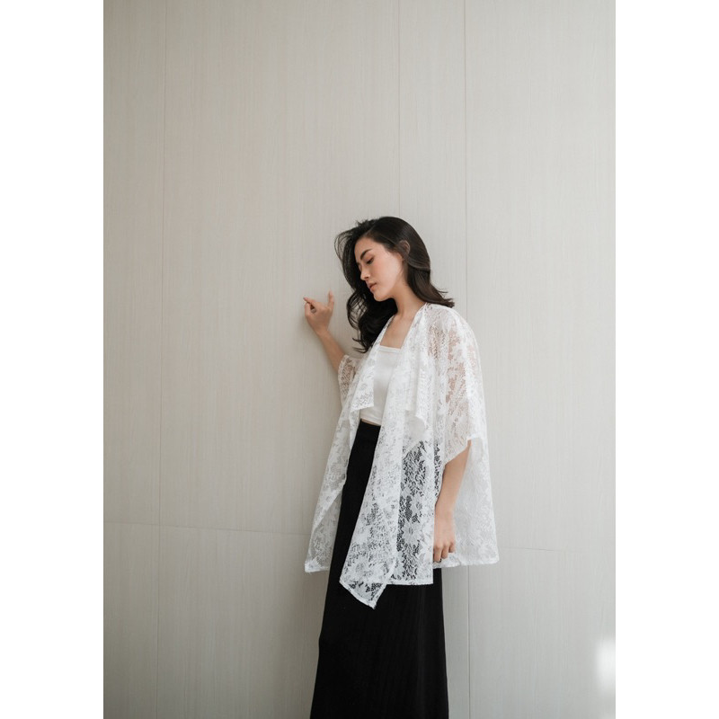 Baju Lebaran Premium Wanita Outerwear Keren Style 2024 / Brukat Outer Brukat Cardigan Outer Wanita F