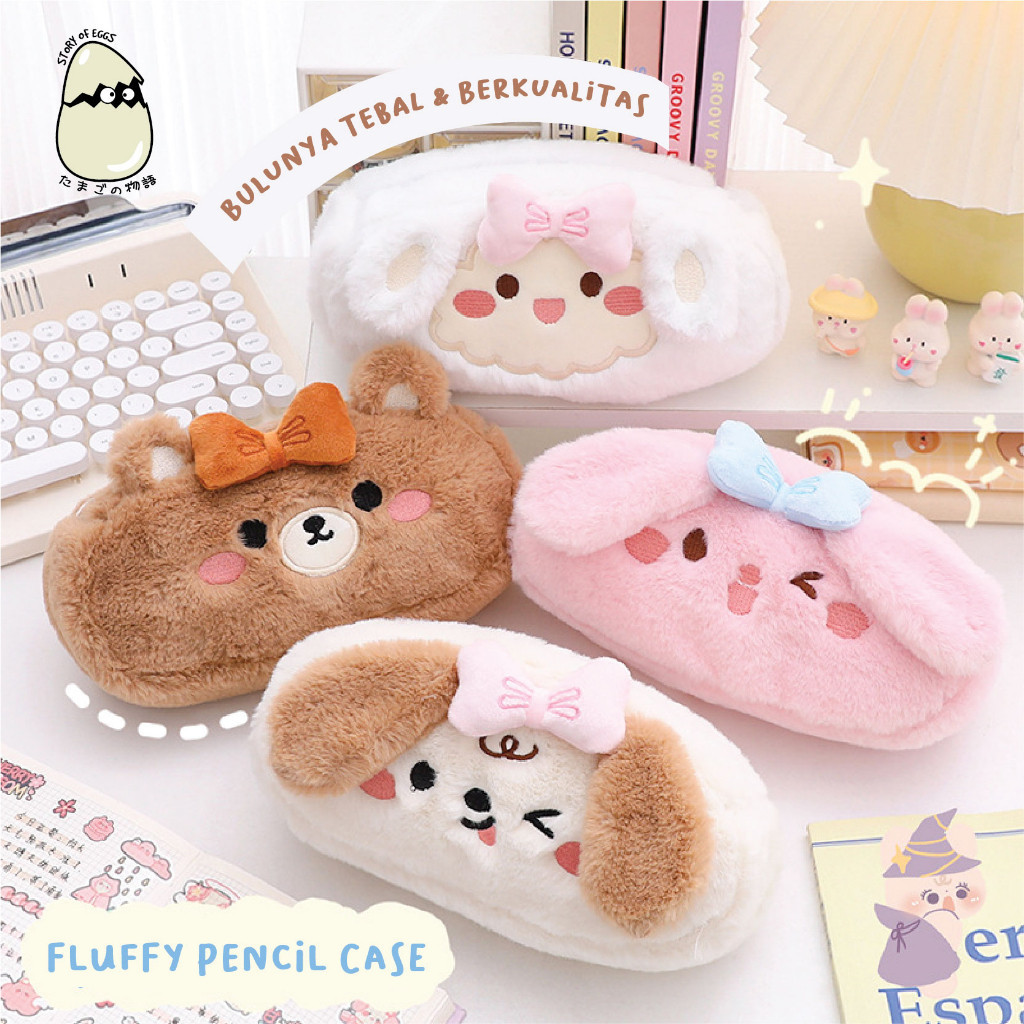 

Fluffy Aesthetic and Cute Pencil Case Bulu l Travel Case l Kotak pensil besar l Travel Pouch l Make Up Pouch l Kotak Make up dan Skincare l Tempat Jalan l Storage besar l Penyimpanan banyak l Kotak Penyimpanan l Kotak pensil make up besar l Muat banyak
