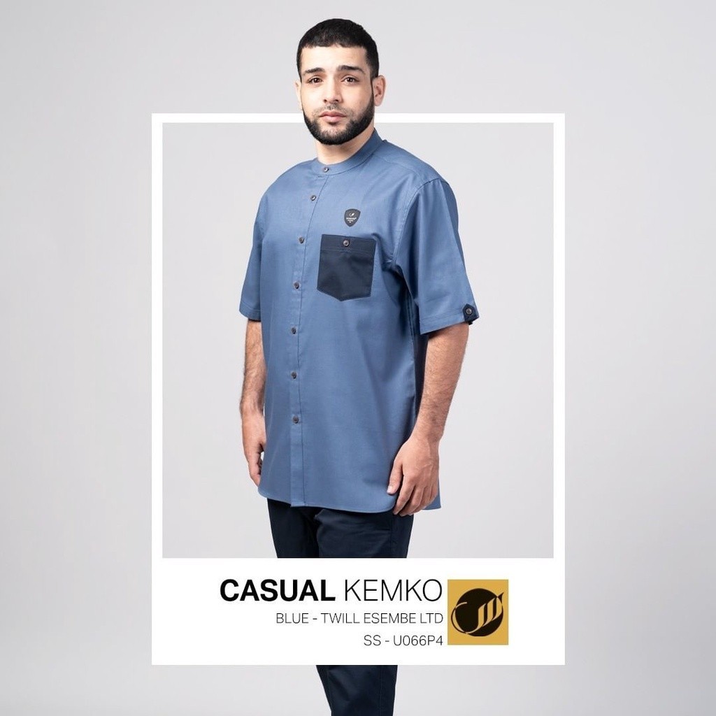 SAMASE Casual Kemko U066P Kemeja Koko Lengan Pendek     Samase