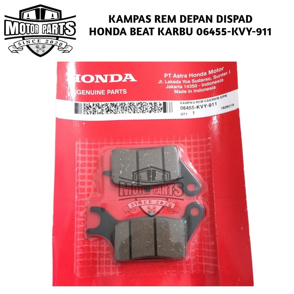 KAMPAS REM CAKRAM DEPAN DISPAD BEAT 2010 2011 2012 VARIO TECHNO CBS VARIO 125 OLD VARIO 125 LED VARI