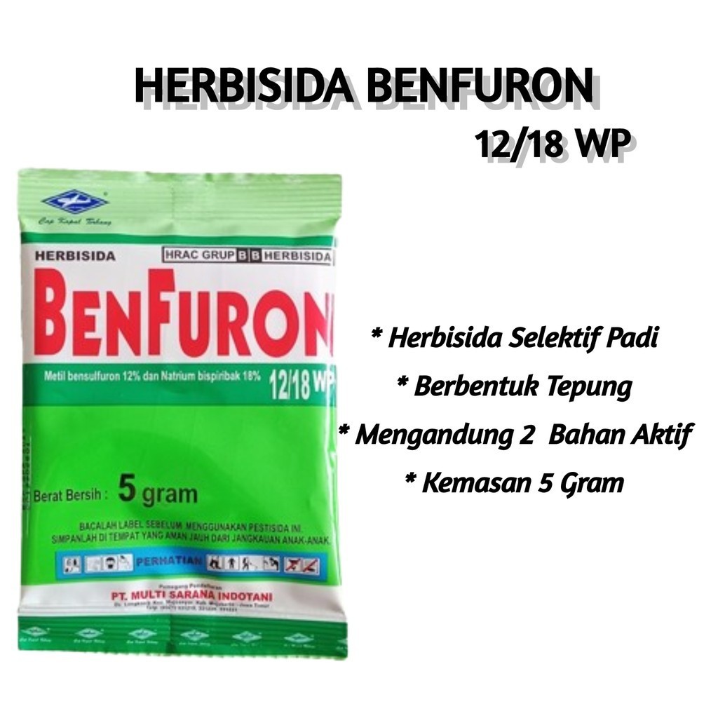 Herbisida Benfuron 5 gram Herbisida Selektif Untuk Tanaman Padi Gulma