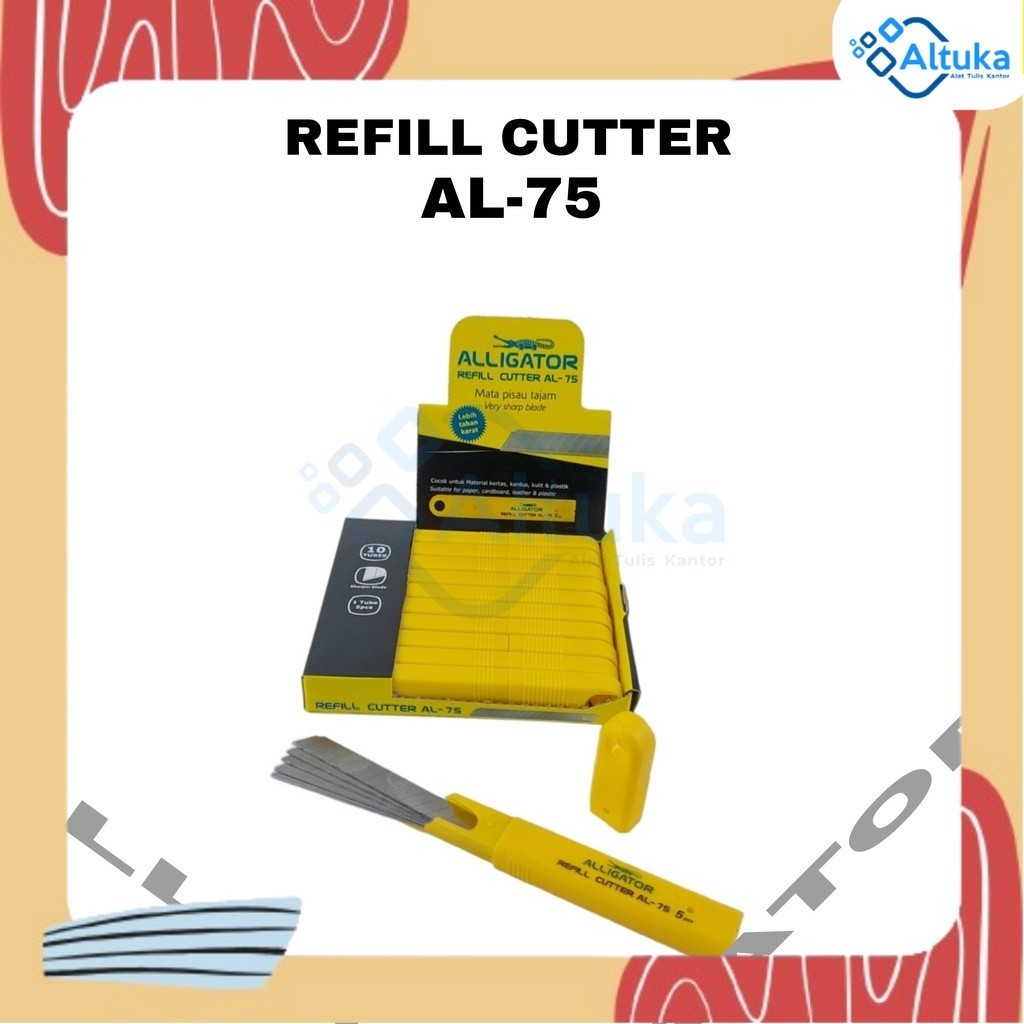 

Refill Cutter / Isi Cutter / Cutter Blade Alligator AL-7S (5pcs)