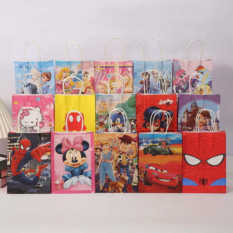 

PAPER BAG GOODIE BAG TAS KADO HADIAH PESTA ULANG TAHUN MOTIF SPIDERMAN