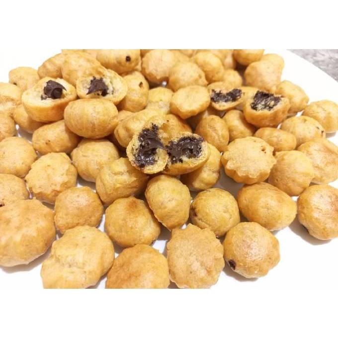 [2000gr] S100 | Soes Kering isi Coklat Soes Coklat Lumer Kemasan 2KG