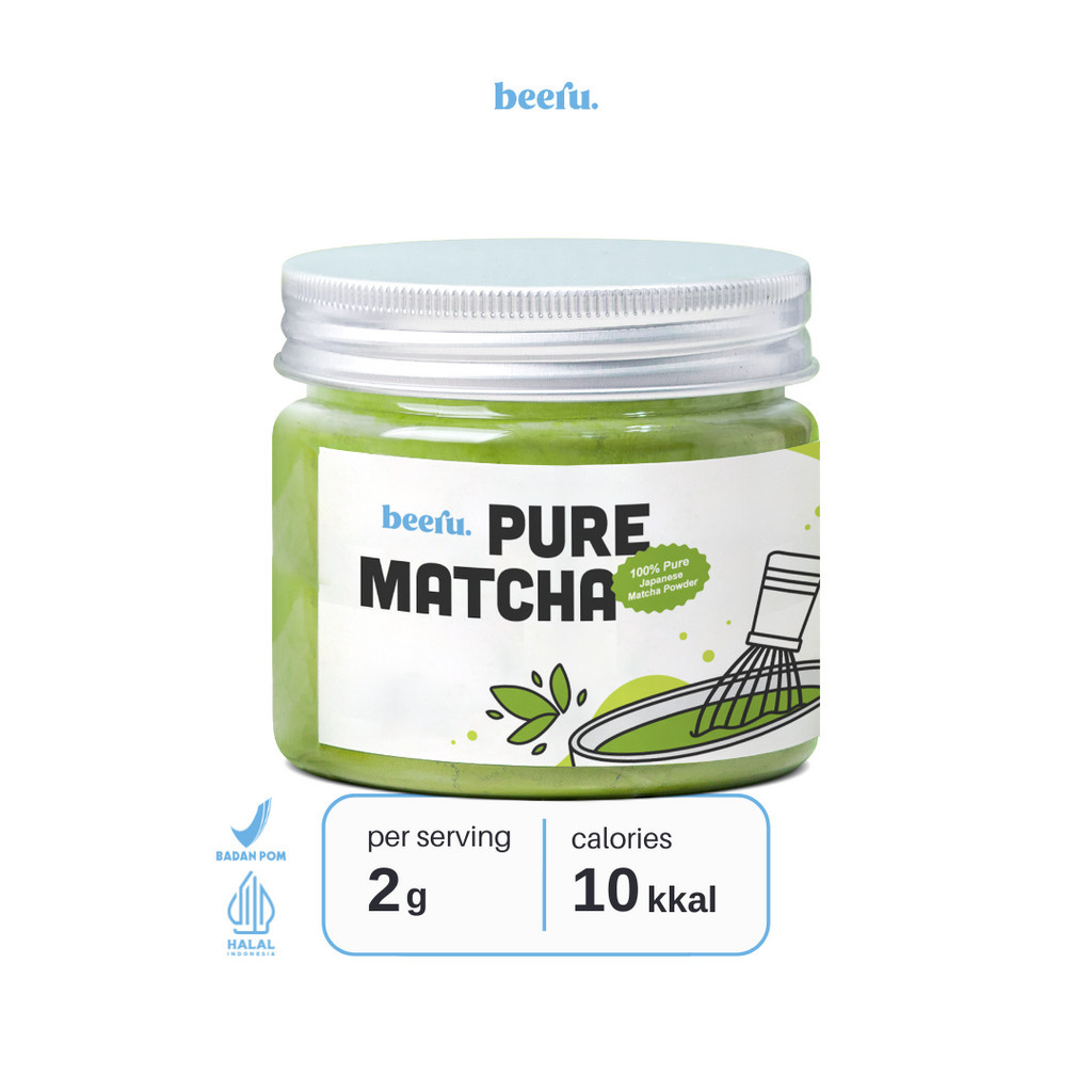 

Beeru Pure Matcha Powder 50gr - 100% Bubuk Matcha Premium Japan