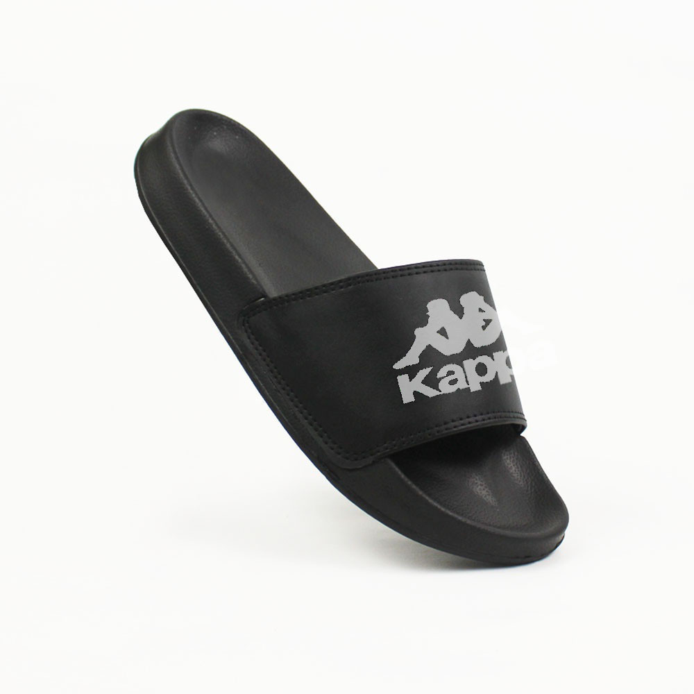 Sandal Slide Hitam Kappa Sandal Slip On Pria Wanita Sandal Selop Karet Pria Wanita