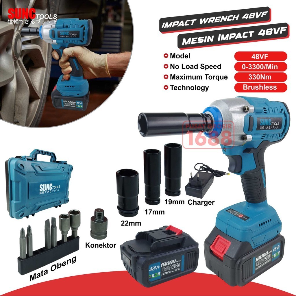 Mesin Impact Wrench 48V Impact Baterai 48VF