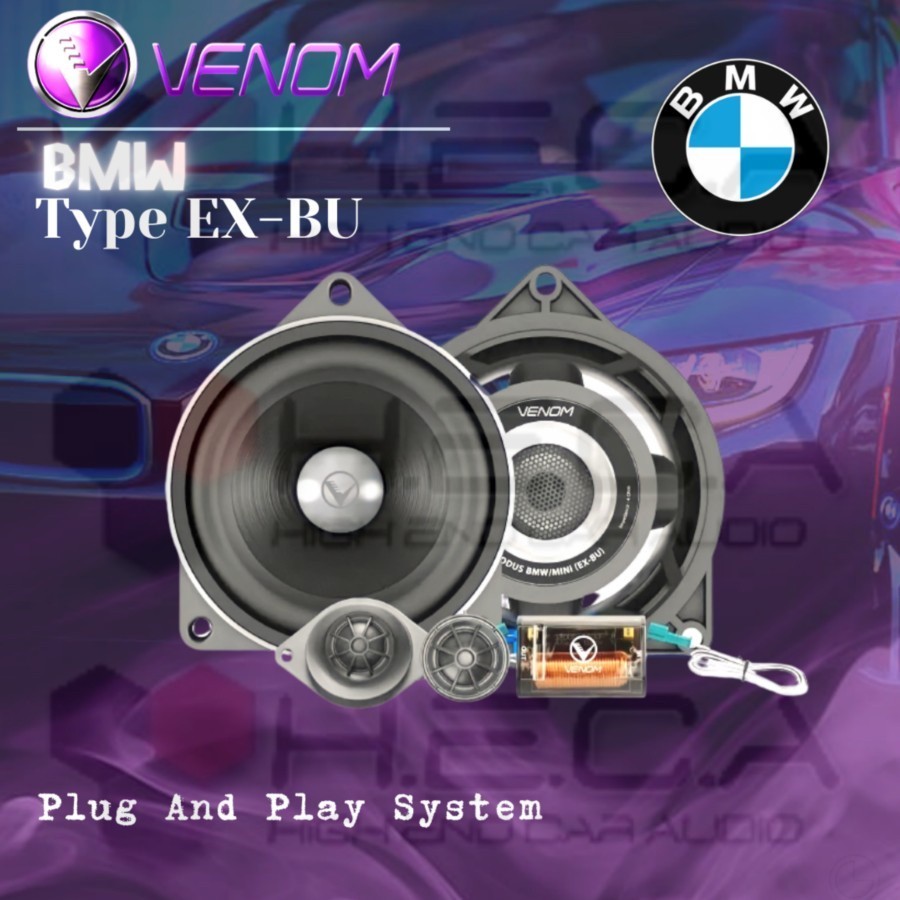 Venom Exodus EX-BU for BMW Speaker Split 2-Way Audio Pintu Mobil Set