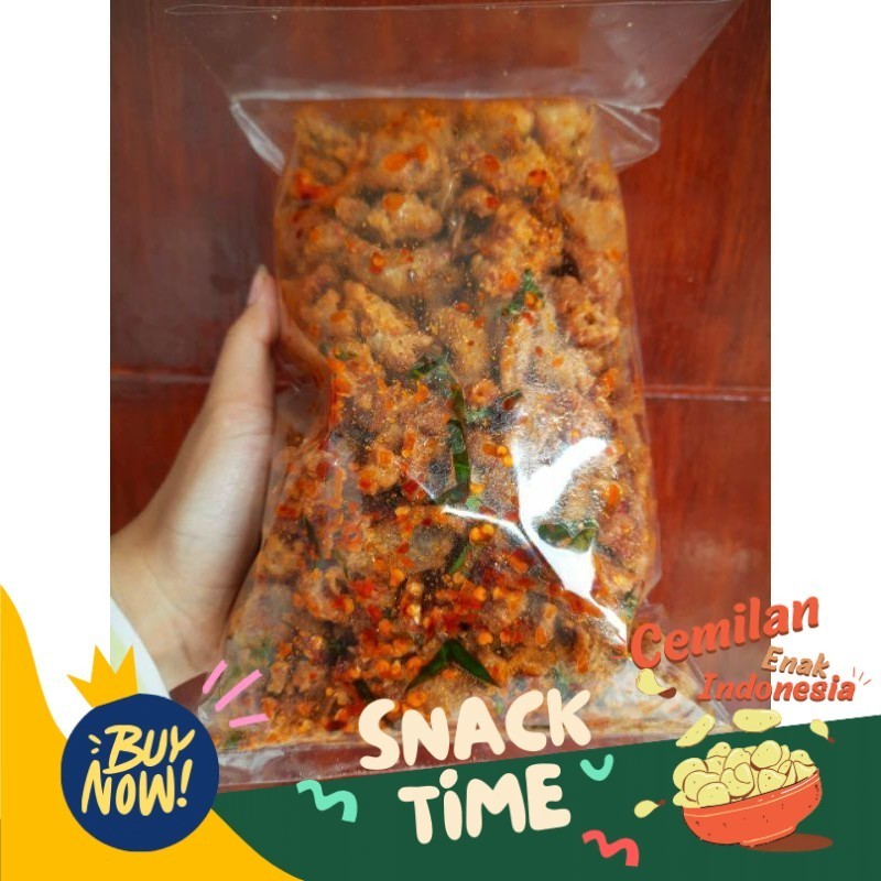 

PROMO HEMAT KERIPIK KULIT CRISPY 500GR KRIUK CIKRUH ORIGINAL & PEDAS GURIH JAJANAN CEMILAN KERUPUK KRISPI RENYAH
