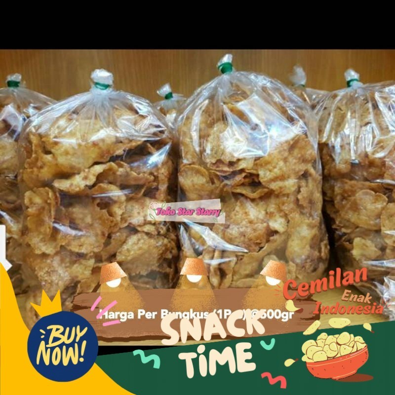 

Special Diskon [Per Bungkus] 500gr Emping pedas manis khas Jakarta. 1 kg = 2bungkus ya bisa gojek / grab