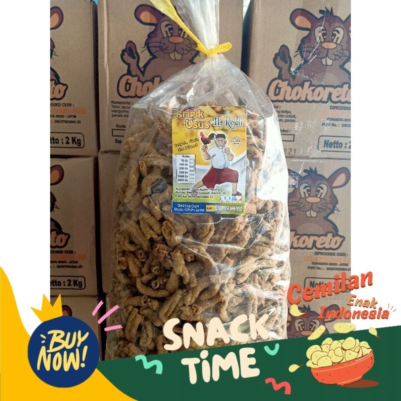 

Special Diskon Keripik Usus Ayam H. Rojali/presiden 1kg curah | snack kiloan kripik usus kiloan enak | cemilan enak
