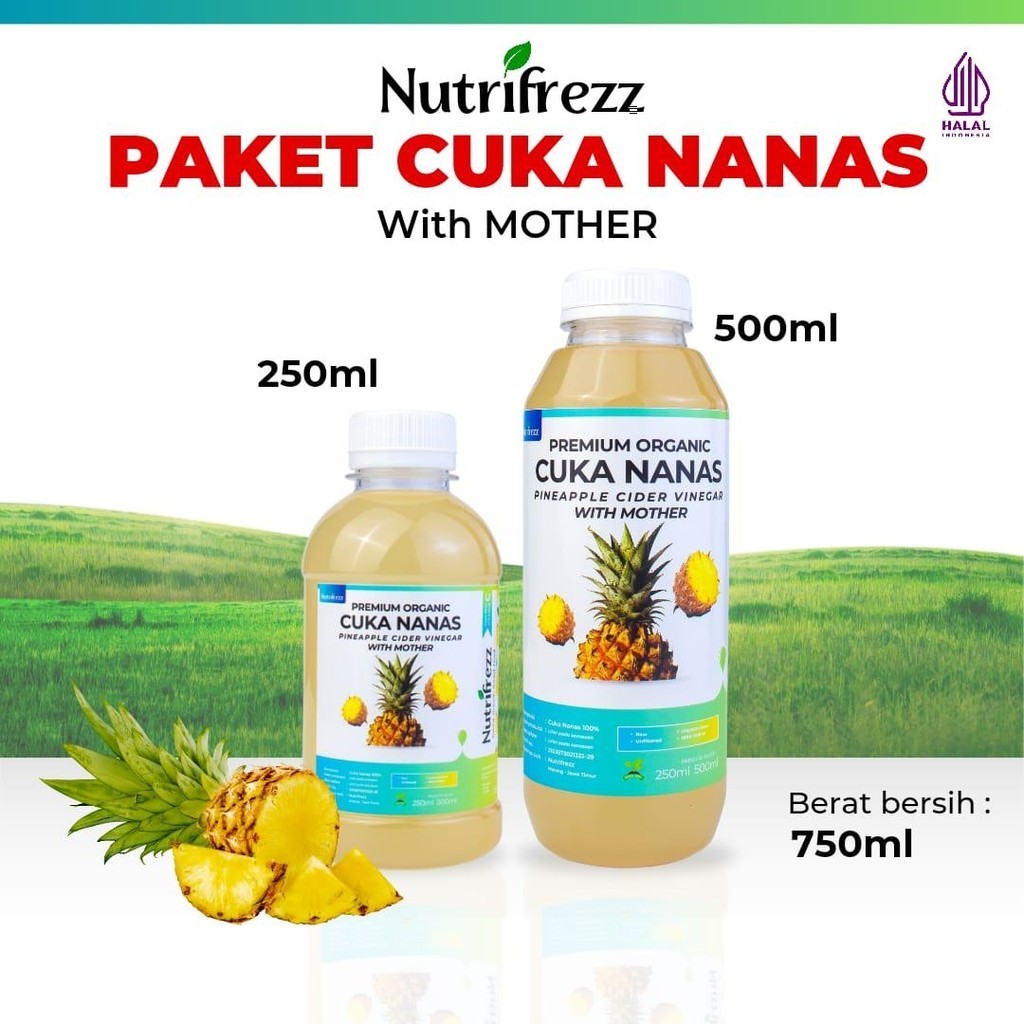 

Nutrifrezz Cuka Nanas Pineapple Vinegar 750 ml – Natural with Mother