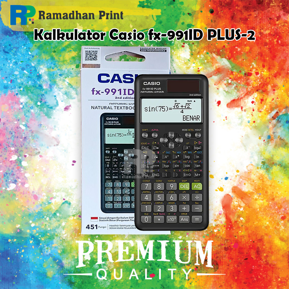 

Kalkulator Casio FX 991ID PLUS-2 Scientific Ilmiah New Original