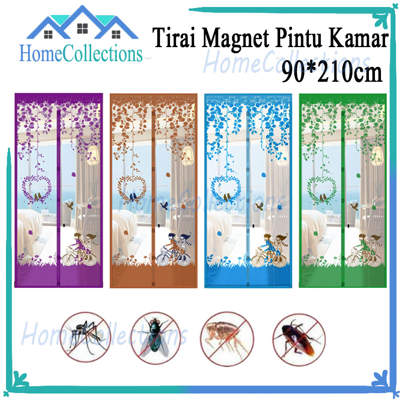 Tirai Magnet Bermotif Karakter/Tirai Magnet Pintu Kamar/Tirai Magnet Motif Anti Nyamuk