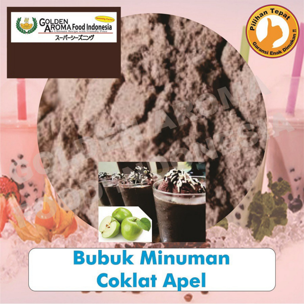 

Bubuk Minuman Coklat Apel 100Gr Apple Chocolate Drinking Powder 100Gr Enak Murah Halal Bubble Drink