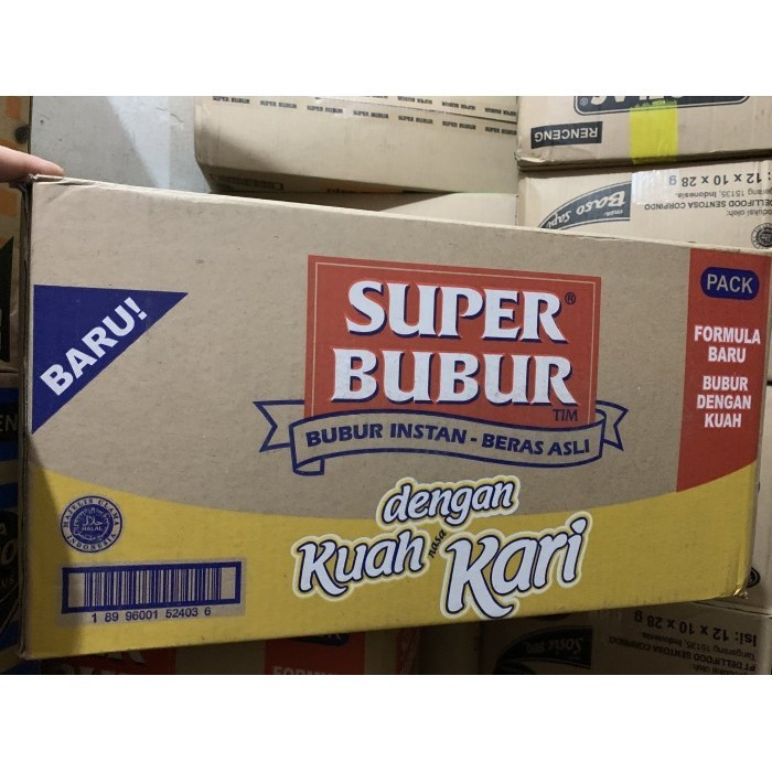 Ambar Super Bubur Kari 1 Dus isi 40 Pcs Bubur Instan
