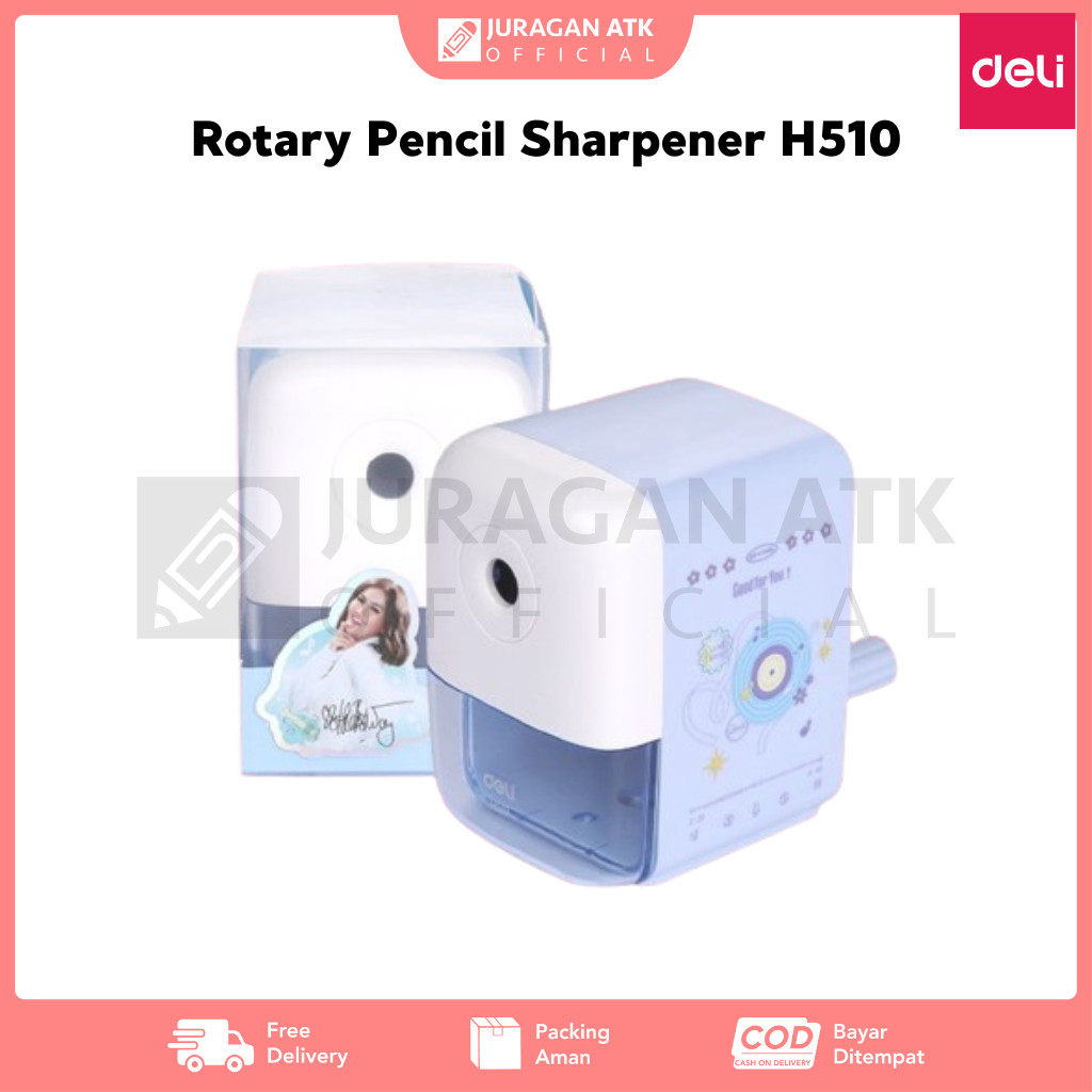 

Rotary Pencil Sharpener Deli H510 Rautan Pensil Putar Deli H510