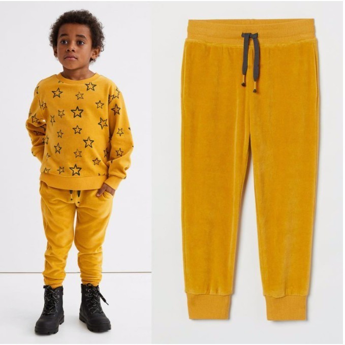 CELANA HM JOGGER HNM YELLOW CHOCO TALLI ANAK LAKI LAKI