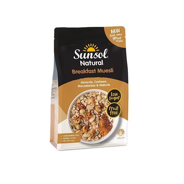 

SUNSOL ALMOND & WALNUTS MUESLI 500G