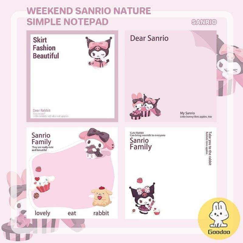 

COD Buku Memo Kertas Sticky Note 50 Lembar Sanrio Kuromi Memopad Lucu Aesthetic Sticky Notes Memo Dekoratif Indah Mahasiswa yang Mudah Disobek MG - GOOD