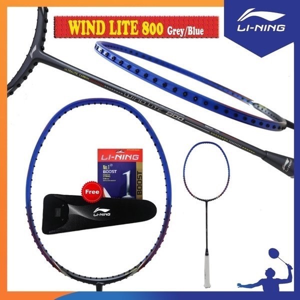 LINING WIND LITE 800 RAKET BADMINTON ORIGINAL -MNB24