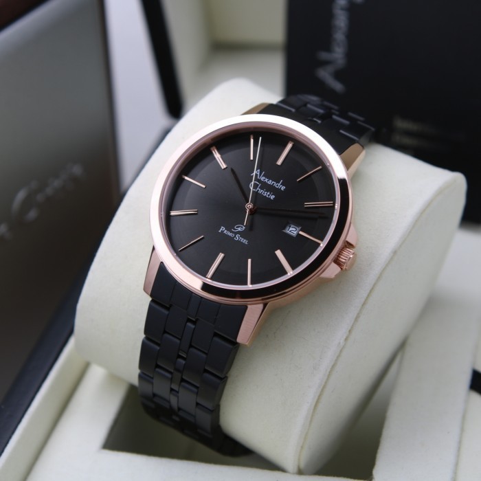 ALEXANDRE CHRISTIE AC 1036 ROSEGOLD BLACK PRIA. ORIGINAL