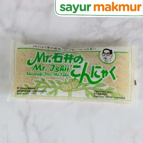 

Mr Ishii Mie Shirataki Konyaku Basah 200 gram Sayurmakmur