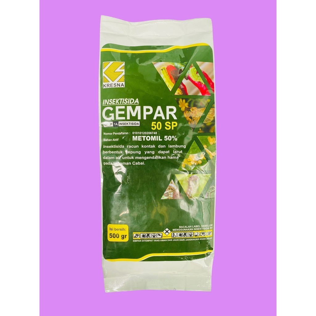 Insektisida metomil 50% GEMPAR 50SP isi 500gr dari SARI KRESNA KIMIA