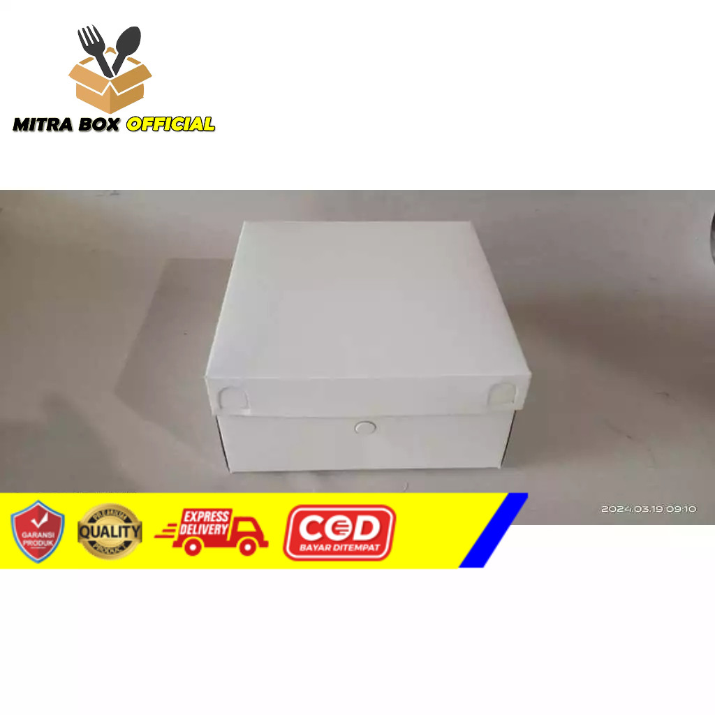 

box nasi snack DSPN Mitra 15x15 18x18 20x20 22x22 25x25 cm ISI 50 PCS