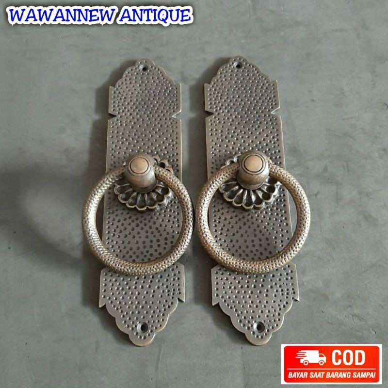 Handle Pintu Kuningan Tarikan Pintu Rumah Handle Gebyok Kuningan Antik Tipe 100