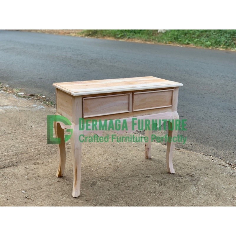 MEJA KONSUL LIS LACI 2 KAYU MAHONI MEJA DINDING MINIMALIS DEKORASI RUMAH MEWAH TERMURAH KARYA MEBEL 