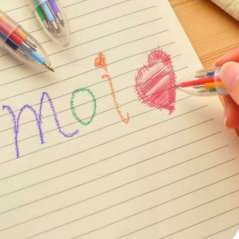 

‼️OBRAL BISA COD INSTANT‼️Pulpen 6 in 1 Pena Bolpoin Warna-Warni Multi Colored Pen‼️COD‼️