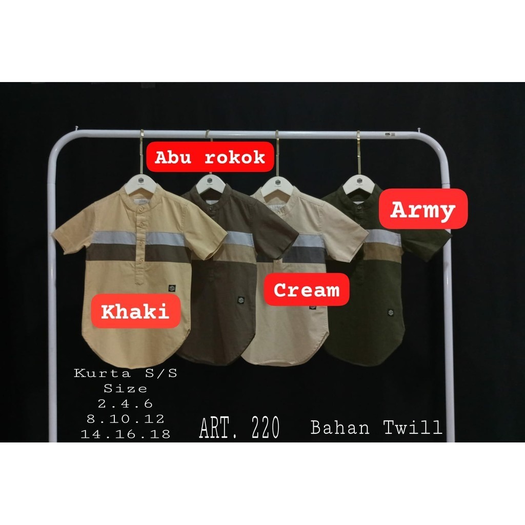 2-12T,Kurta Anak laki-laki Zikey Kode 220