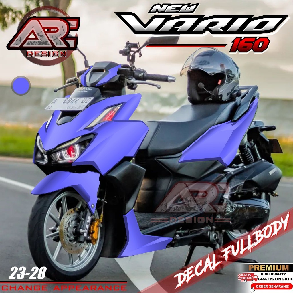 (COD) TERBARU Decal Sticker Vario 160 2022 2023 Full body - Stiker Skotlet Variasi Modifikasi All Ne