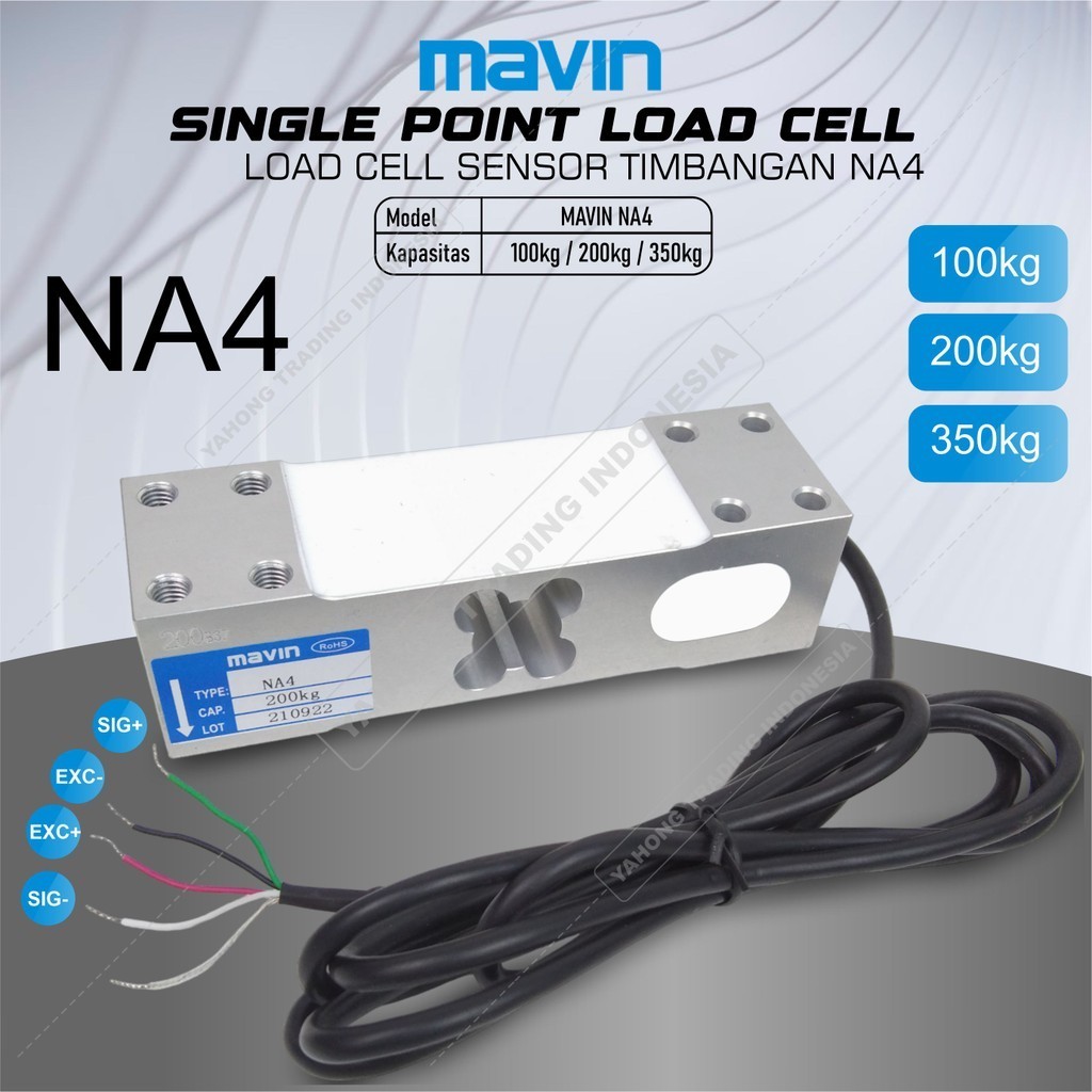 Load Cell Loadcell MAVIN NA4 100kg 200kg 350kg Sensor Berat Timbangan Digital