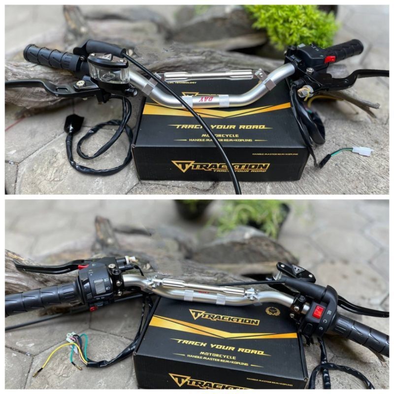 PAKET STANG STIR DAY COPY DAYTONA SET GAS HOLDER KANAN KSR HOLDER KIRI VIXION HANDGRIP KAZE SET MAST