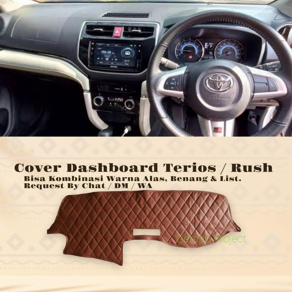 Cover Alas Dashboard Mobil Rush Toyota Terios Daihatsu All New Pelindung Dasbor Asesoris Variasi Mot