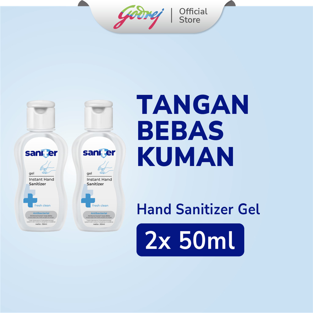 Saniter Hand Sanitizer Gel 50ml x2