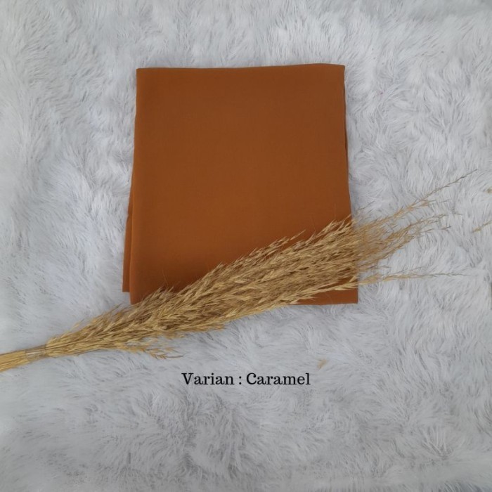 [[PREMIUM]]DISKON Syma pashmina instan 2 in 1 (with inner) - Caramel