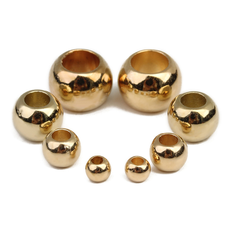 Louleur High Quality Big Hole Beads CCB Beads Spacer Beads Spacer Loose Beads For Diy Jewelry Making