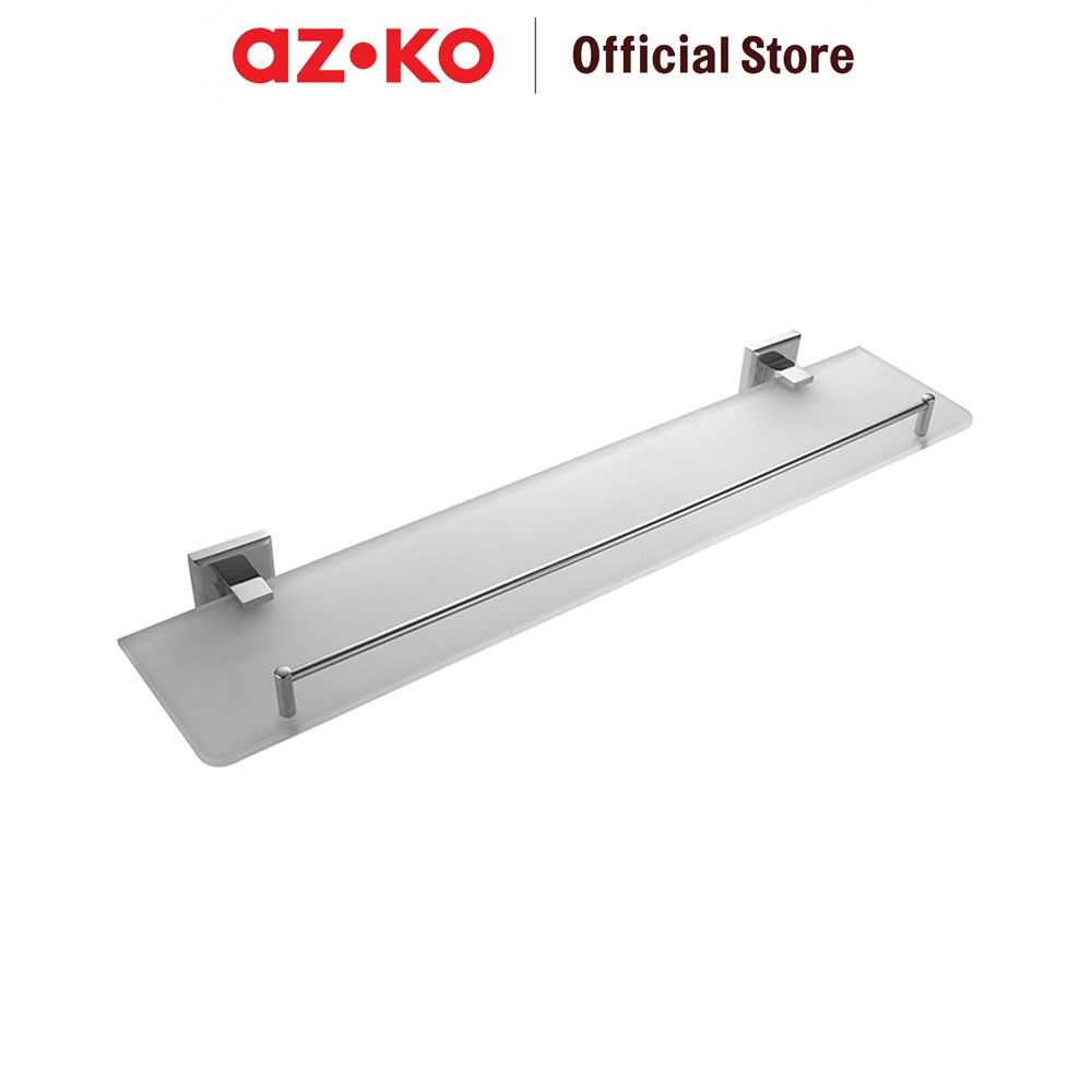 AZKO Acroz Rak Dinding Kamar Mandi Kaca Rectangle Classic decorative wall shelf rak tembok serbaguna